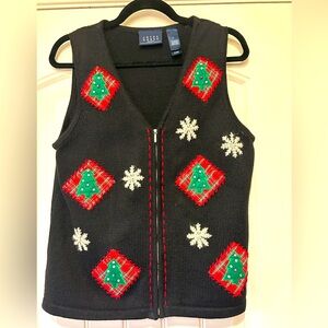 Vintage Christmas Sweater Vest